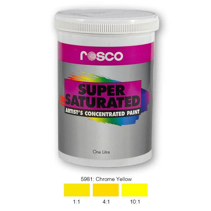 Rosco Supersat Scenic Paint - 5981 Chrome Yellow 1L - Theatre Supplies Group