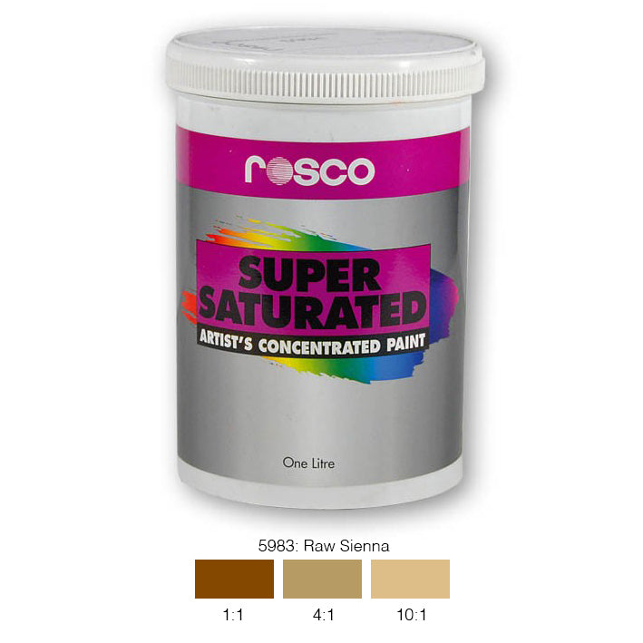 Rosco Supersat Scenic Paint - 5983 Raw Sienna 1L - Theatre Supplies Group