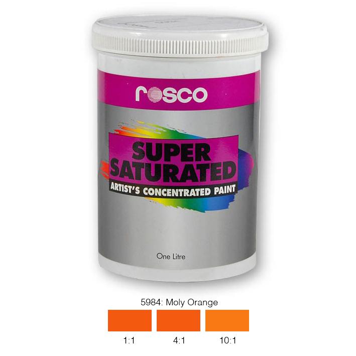 Rosco Supersat Scenic Paint - 5984 Moly Orange 1L - Theatre Supplies Group