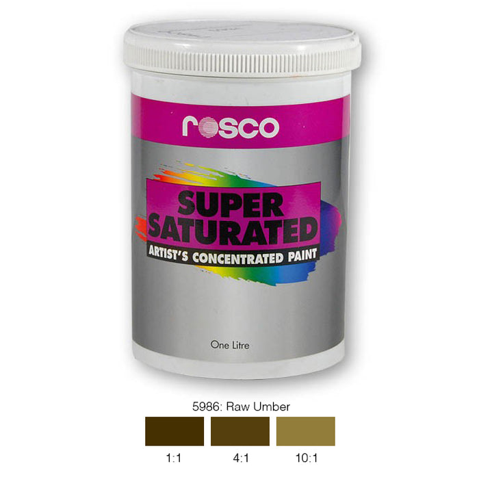Rosco Supersat Scenic Paint- 5986 Raw Umber 1L - Theatre Supplies Group