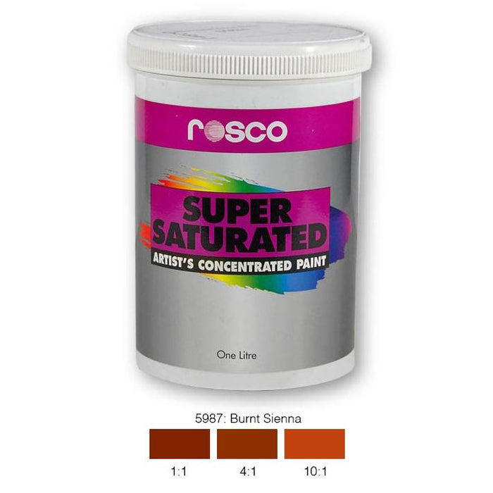 Rosco Supersat Scenic Paint - 5987 Burnt Sienna 1L - Theatre Supplies Group