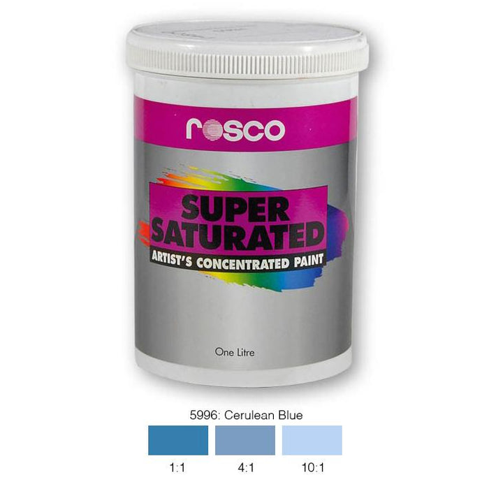 Rosco Supersaturated Scenic Paint - 5996 Cerulean Blue 1L - Theatre Supplies Group