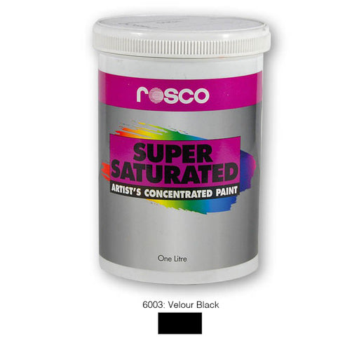Rosco Supersat Scenic Paint - 6003 Velour Black 1L - Theatre Supplies Group