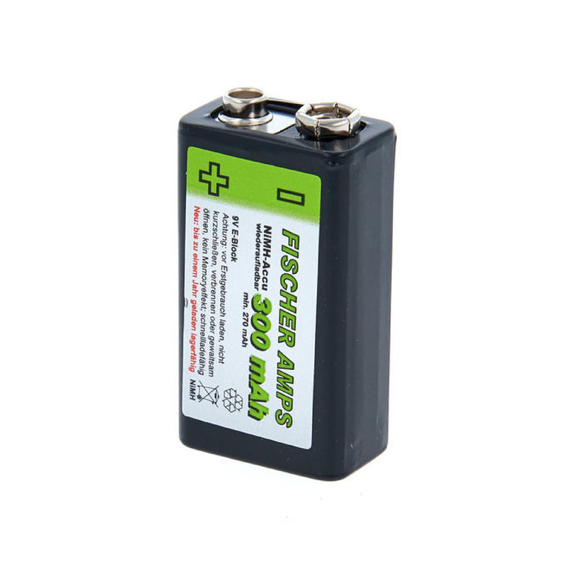 Fischer Amps 9V NiMH rechargeable battery - Theatre Supplies Group