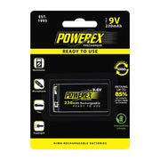 Powerex / Maha Precharged 9.6V 230mAh (1-Pack) Rechargeable Battery - Theatre Supplies Group