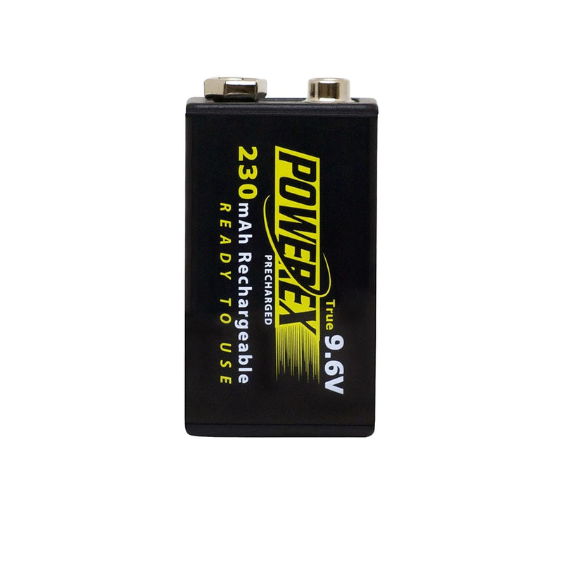 Powerex / Maha Precharged 9.6V 230mAh (1-Pack) Rechargeable Battery - Theatre Supplies Group