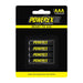 Powerex / Maha Precharged AAA Rechargeable Batteries 1000mAh (4-pack) - Theatre Supplies Group