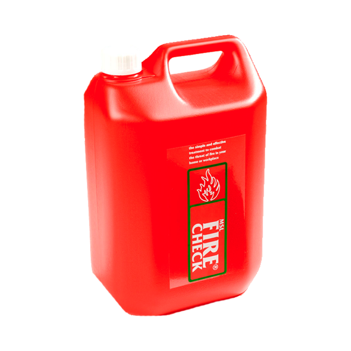 5l MSL Firecheck Fire Retardant Bottle - Theatre Supplies Group