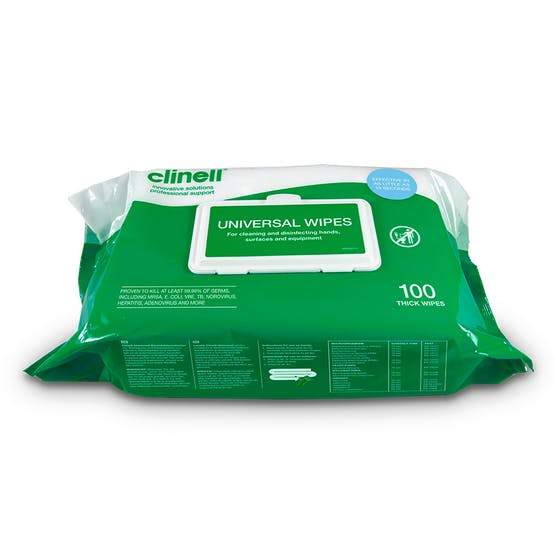 Clinell Universal Cleaning Wipes - Theatre Supplies Group