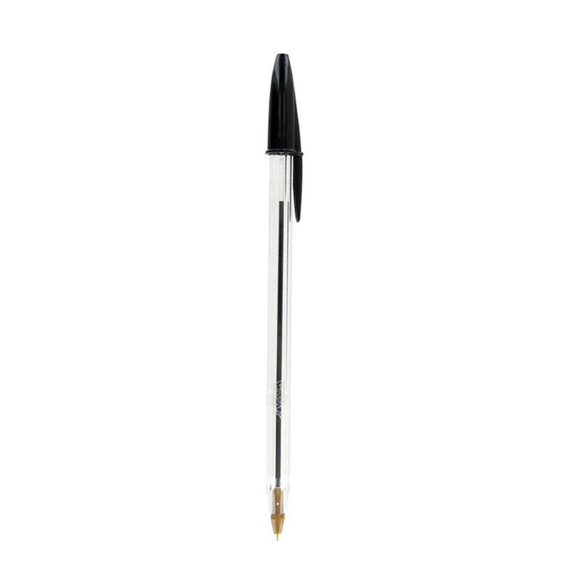 Bic Black Cristal Medium Ballpoint Pen x 10 - Theatre Supplies Group