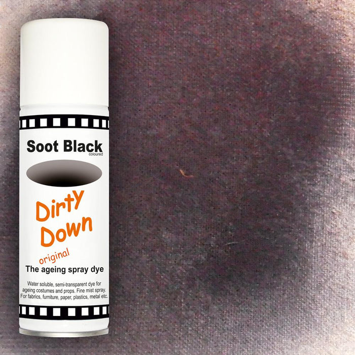 Dirty Down Ageing Spray Soot Black 400ml - Theatre Supplies Group
