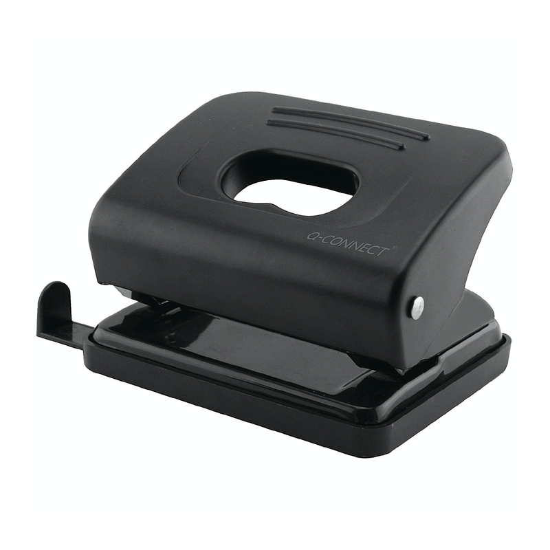 Q-Connect Medium Duty Hole Punch 20 Sheet Black - Theatre Supplies Group