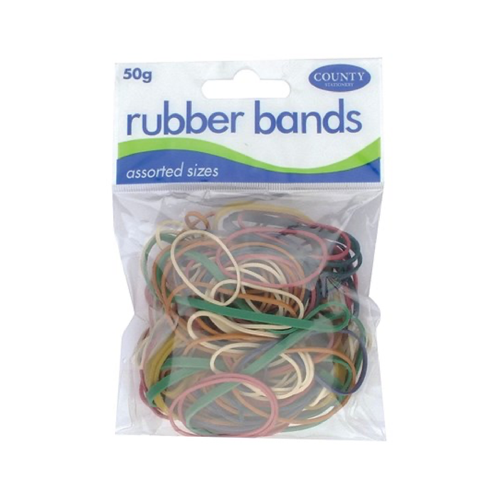 Assorted Coloured Rubber Bands - Theatre Supplies Group