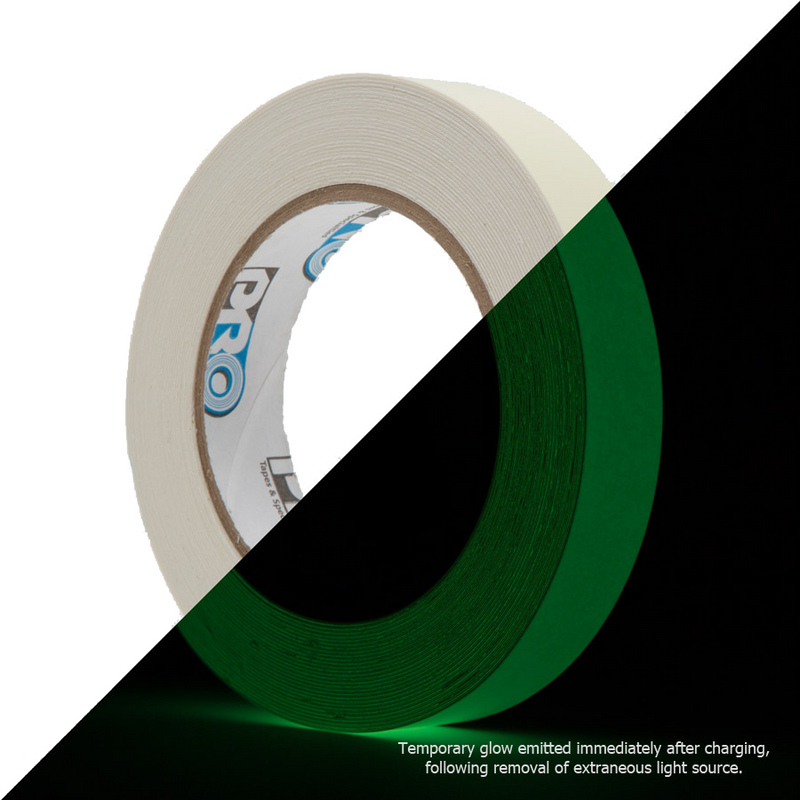 Pro Glow - Glow in the dark tape 20mm x 10m - Theatre Supplies Group