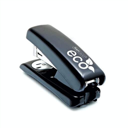 Rapesco Eco Recycled Half Strip Stapler, For 24/6 & 26/6 Staples, Black - Theatre Supplies Group