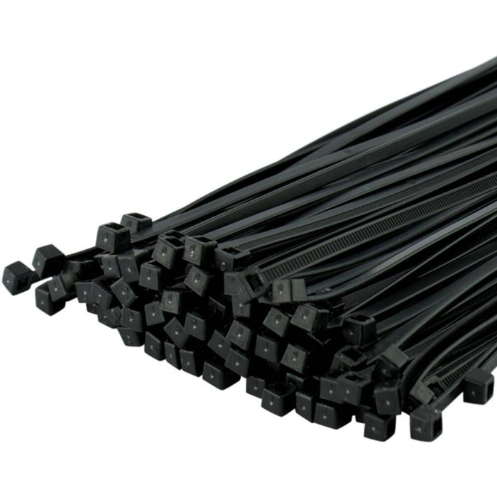 200mm x 2.5mm Black Cable Ties - Pack of 1000 - Theatre Supplies Group